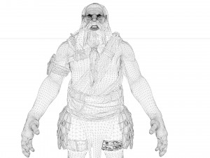 Demon man rigged and animated 3D Модель