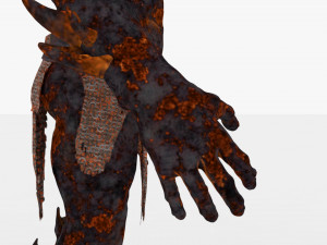 Demon man rigged and animated 3D Модель