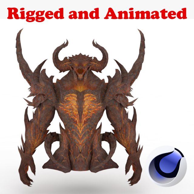 artuman rigged and animated model Model 3D .c4d .max .obj .3ds .fbx .stl .blend 