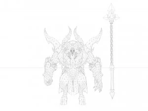 artuman rigged and animated model 3D Model