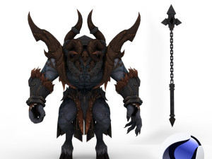 artuman rigged and animated model Model 3D