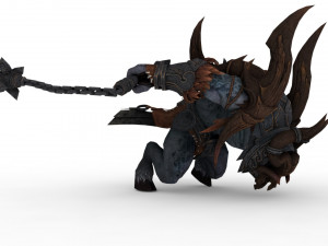 artuman rigged and animated model Model 3D
