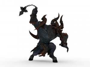 artuman rigged and animated model Model 3D