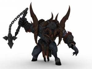 artuman rigged and animated model Model 3D