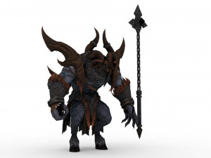 artuman rigged and animated model Model 3D