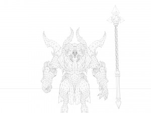 artuman rigged and animated model Model 3D