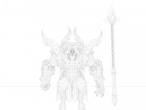 artuman rigged and animated model 3D Model