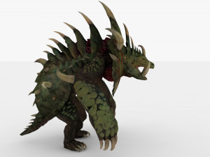 Monster Rigged Model 3D