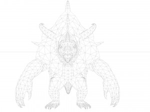 Monster Rigged Model 3D