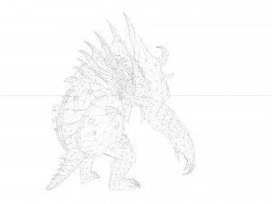 Monster Rigged Model 3D