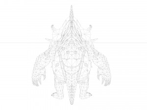 Monster Rigged Model 3D