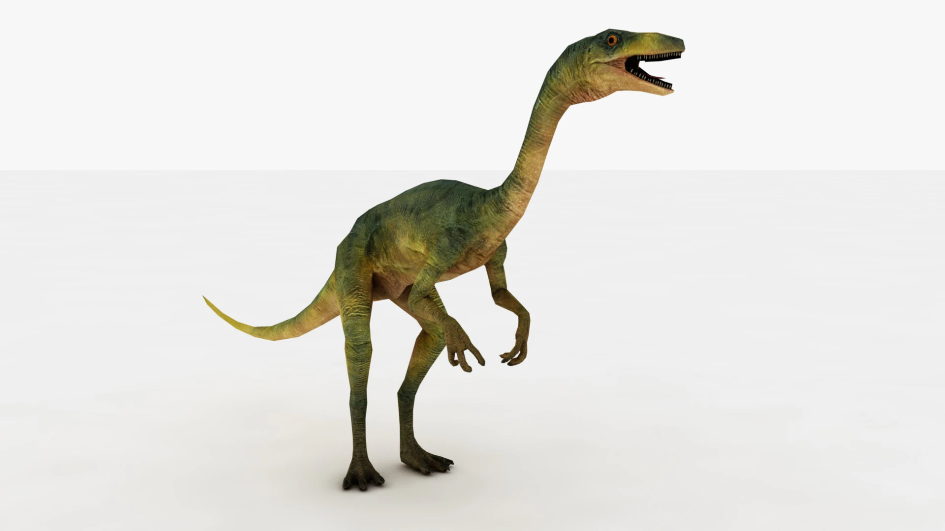 Compsognathus 3D Model .c4d .max .obj .3ds .fbx .stl .blend 