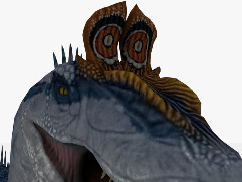 2 in 1 Cryolophosaurus Rigged and Animated 3D Модель