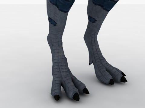 2 in 1 Cryolophosaurus Rigged and Animated 3D Модель