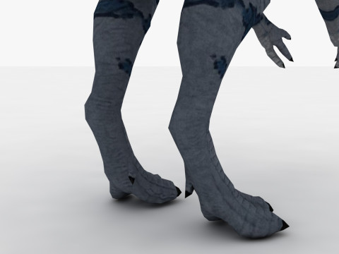 2 in 1 Cryolophosaurus Rigged and Animated 3D Модель
