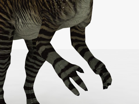 2 in 1 Cryolophosaurus Rigged and Animated 3D Модель