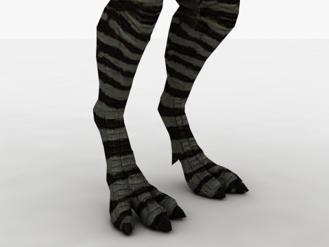 2 in 1 Cryolophosaurus Rigged and Animated 3D Модель