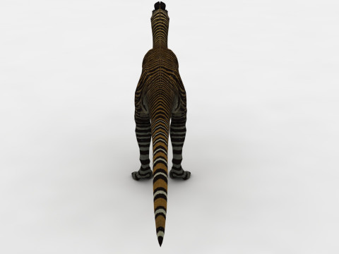 2 in 1 Cryolophosaurus Rigged and Animated 3D Модель