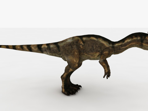 Dilophosaurus Rigged and Animated Modelo 3D