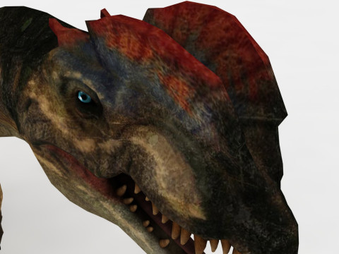 Dilophosaurus Rigged and Animated Modelo 3D