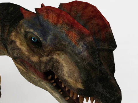 Dilophosaurus Rigged and Animated 3D Model