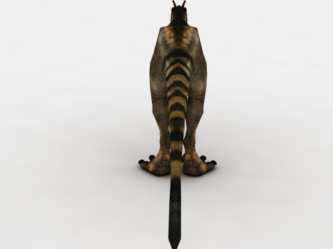 Dilophosaurus Rigged and Animated Modelo 3D