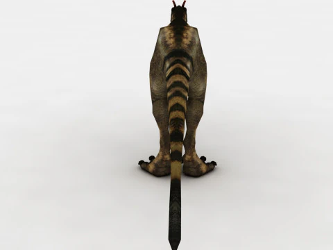 Dilophosaurus Rigged and Animated 3D Model