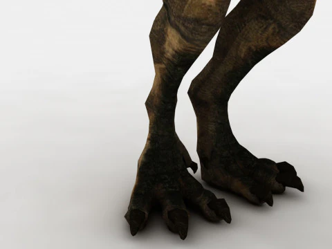 Dilophosaurus Rigged and Animated 3D Model