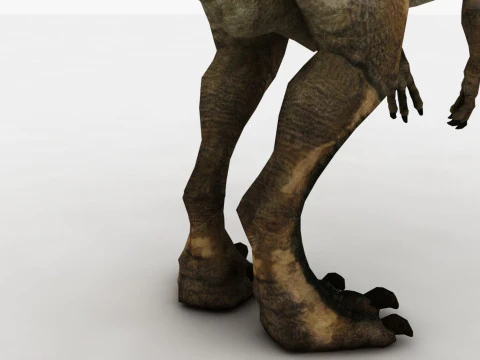 Dilophosaurus Rigged and Animated 3D Model