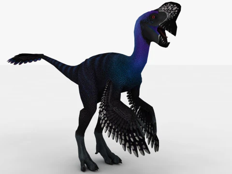 2in1 Oviraptor 조작 및 애니메이션 3D 모델