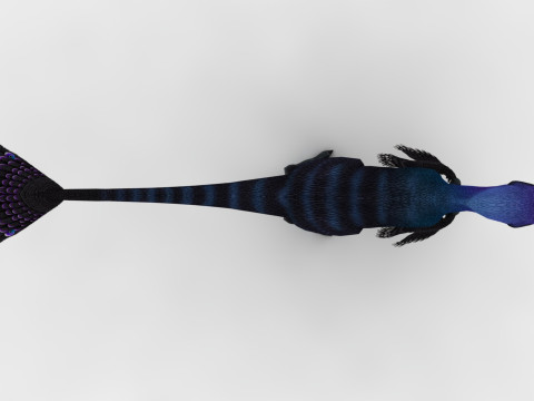 2in1 Oviraptor Rigged and Animated Model 3D