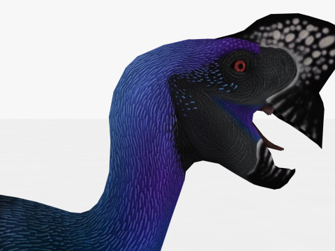 2in1 Oviraptor Rigged and Animated Model 3D