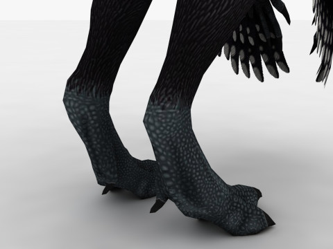 2in1 Oviraptor Rigged and Animated Model 3D