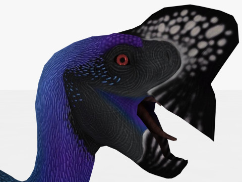 2in1 Oviraptor Rigged and Animated Model 3D
