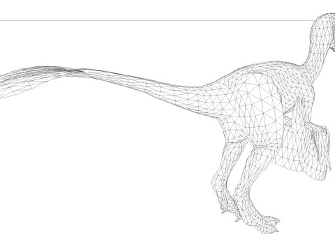 2in1 Oviraptor Rigged and Animated Model 3D