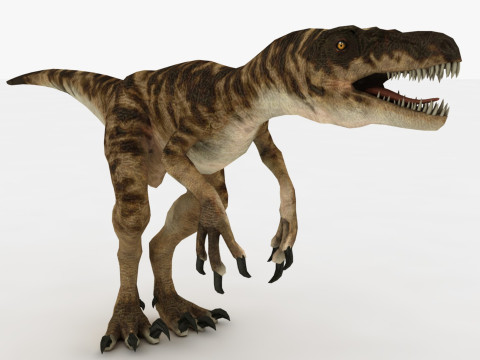 Raptor Dinosaur 3D मॉडल
