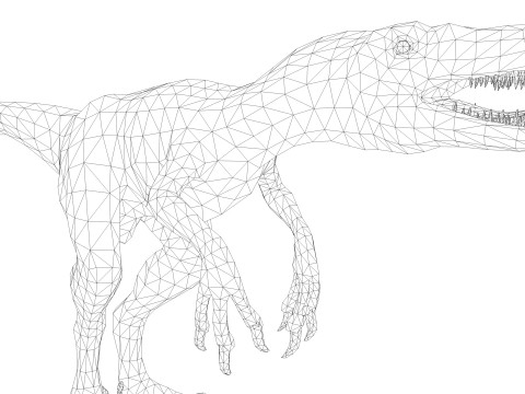 Raptor Dinosaur Modelo 3D