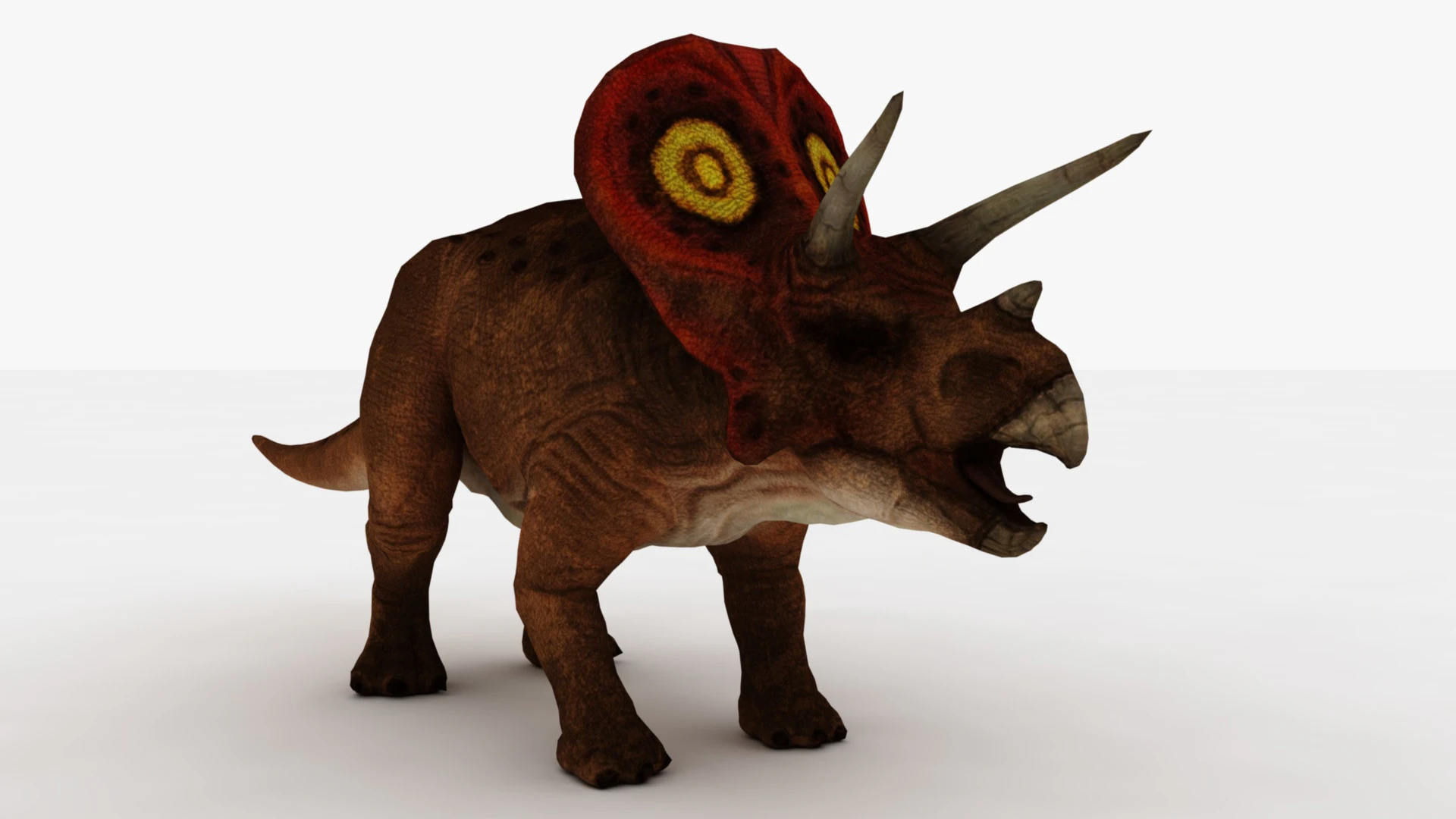 Triceratops 3D Model .c4d .max .obj .3ds .fbx .stl .blend 