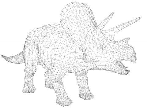 Triceratops 3D 模型