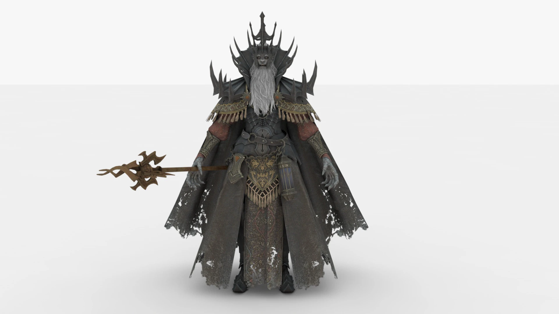 Mago Negro Modelo 3D .c4d .max .obj .3ds .fbx .stl .blend