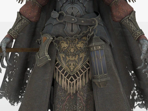 Mago Negro Modelo 3D