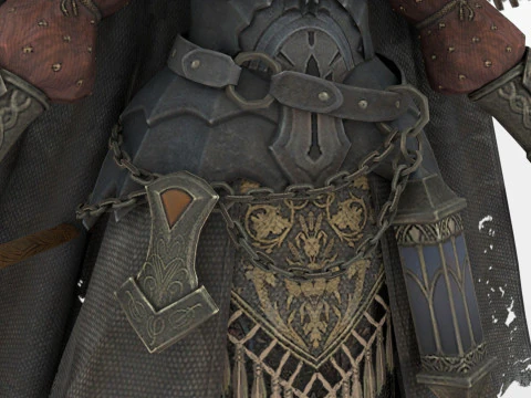 Mago Negro Modelo 3D