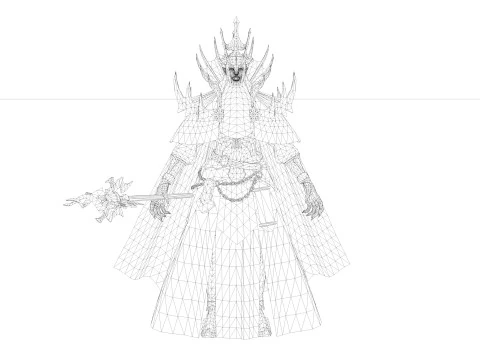 Mago Negro Modelo 3D