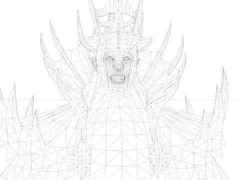 Mago Negro Modelo 3D