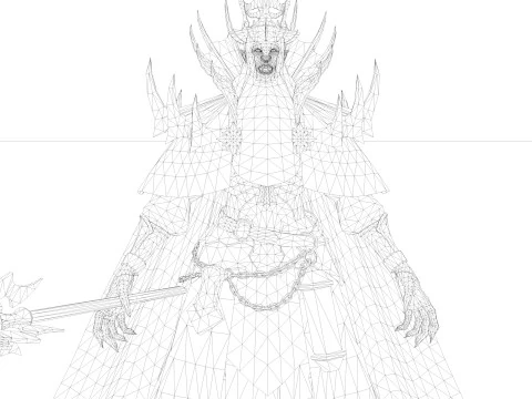 Mago Negro Modelo 3D