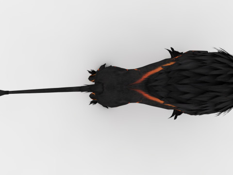 Black Fire Lion Modelo 3D