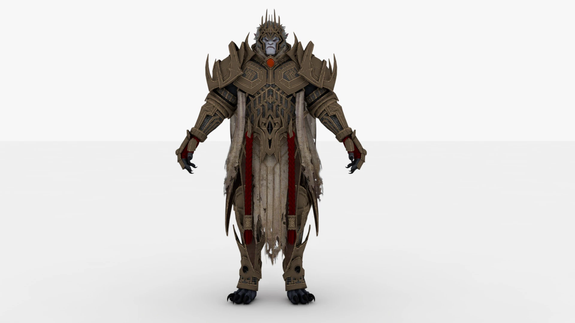 Warrior 3D Model .c4d .max .obj .3ds .fbx .stl .blend