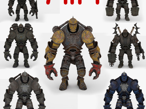 6 Mech Collection Modelo 3D