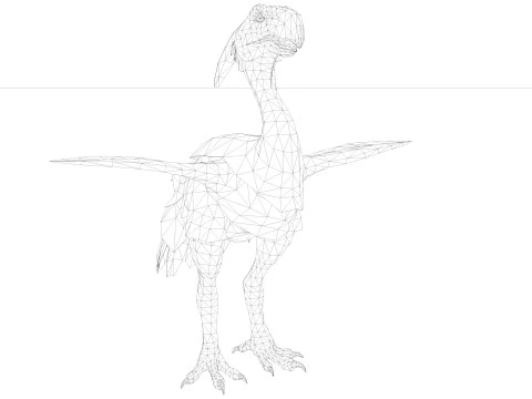 Axe Beak 3D Model