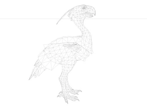 Axe Beak 3D Model
